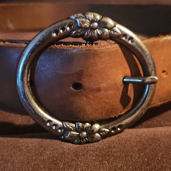 American Eagle Hawaiian Hibiscus Buckle and Belt - Picture 1 of 5